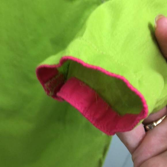 MINNIE MINORS 2 PC TUNIC/KURTI SET •LIME GREEN •GOLD EMBROIDERY & BEADS •Sz 9/10 - Picture 5 of 17